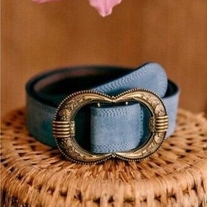 Sézane Gaia Belt in denim blue